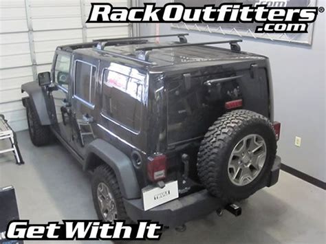 Jeep Wrangler Unlimited Thule Podium Square Bar Base Roof Rack Jeep