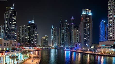 Dubai Night Skyline Wallpapers Top Free Dubai Night Skyline