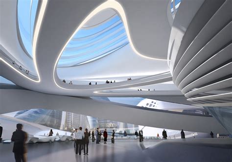 Modern Architecture By Zaha Hadid Architects Architectural Drawing
