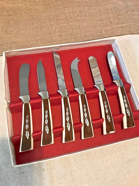 19 Piece Sheffield English Stainless Steel Knives Set With Etsy