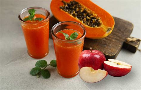 Papaya Apple Juice Aligns Health Nutrition And Dietary Supplement