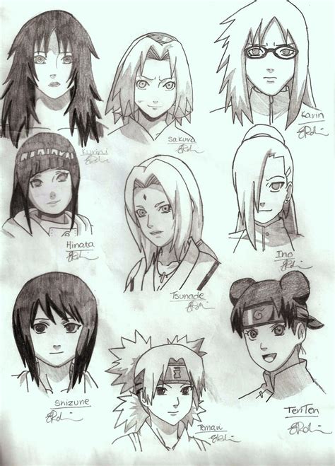 Naruto Shippuden Characters 3 By Gaara240497 On Deviantart