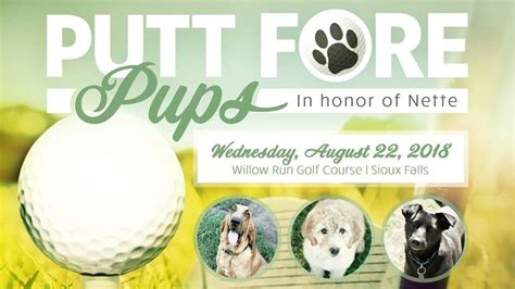 When rehoming puppies from almost home, we do ask that you avail of puppy training classes. Almost Home Canine Rescue's "Putt Fore Pups - Sioux Falls