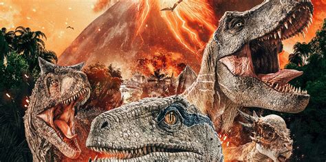 Jurassic World Reino Amea Ado Ganha Novo Cartaz Com Os Dinossauros Do