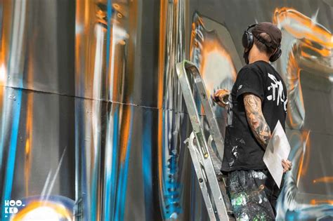 Artist Fanakapans Rise And Shine Mural Hookedblog Street Art From