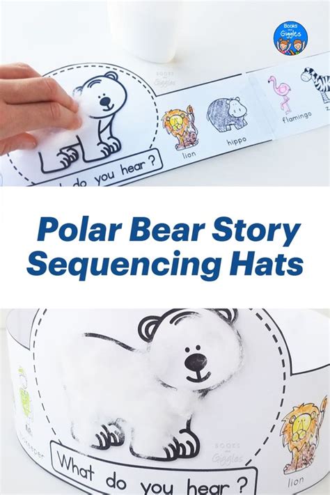 The Polar Bear Story Sequence Has Been Made With Paper Scissors And