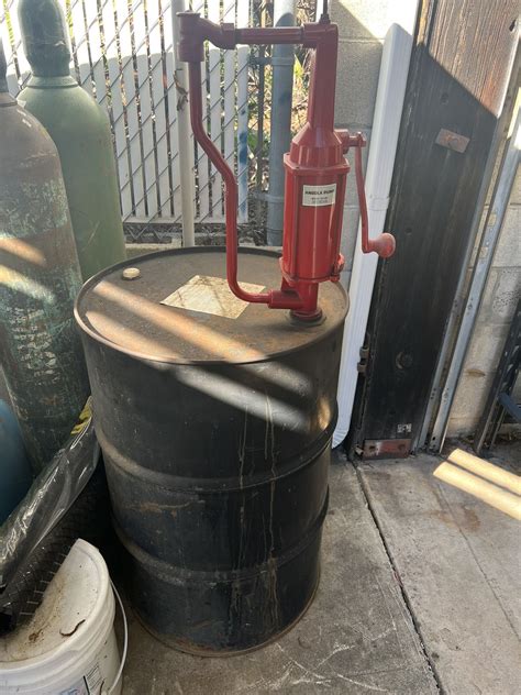 55gal Barrel And Hand Pump For Sale In El Cajon Ca Offerup