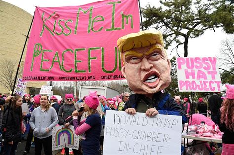 Heres The Powerful Story Behind The Pussyhats At The Womens March Glamour