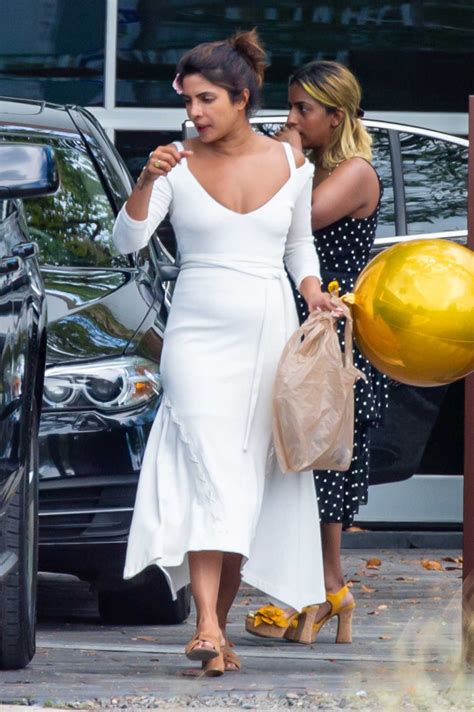 Priyanka Chopra In A White Dress Was Seen Out In Miami 07212019