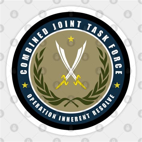 jtf joint task force operation inherent resolve military sticker teepublic