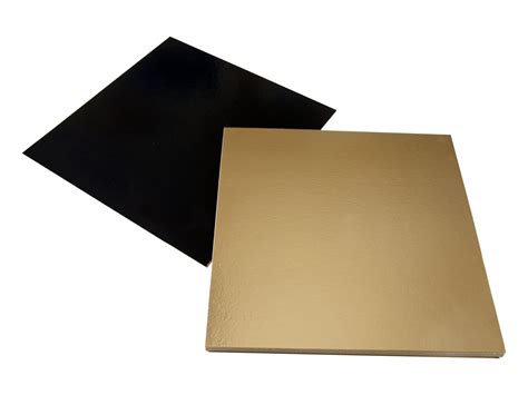 Gold And Black Square Cake Board 16 X 16cm X 10 Tradiser Meilleur