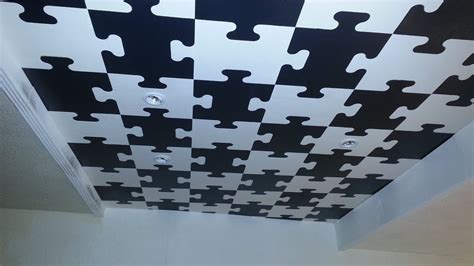 Utilisable sur plafonds et murs. Faux plafond puzzle en polystyrène - YouTube