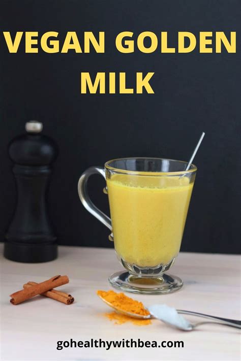 Vegan Golden Milk Dairy Free Paleo Go Healthy With Bea