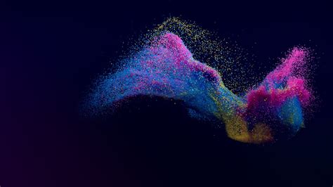 Flying Colorful Particles Wallpapers Hd Wallpapers Id