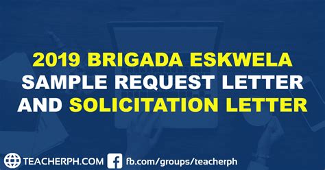 2019 Brigada Eskwela Sample Request Letter And Solicitation Letter