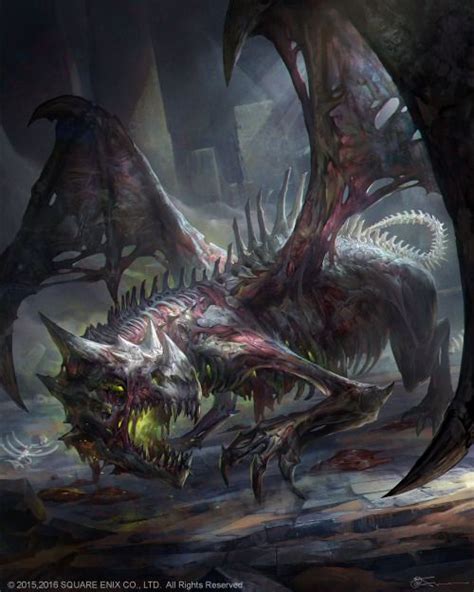 Morbid Fantasy Zombie Dragon Fantasyhorror Concept By Dark