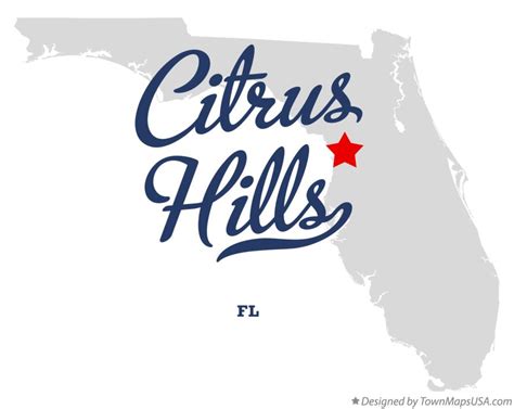 Map Of Citrus Hills Fl Florida