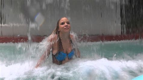 Trina Mason Mermaid Enjoys A Waterfall Youtube