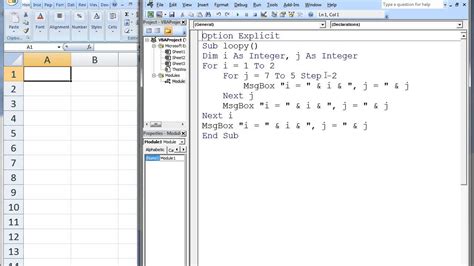 Excel Vba Topic 74 Nested Loops Youtube