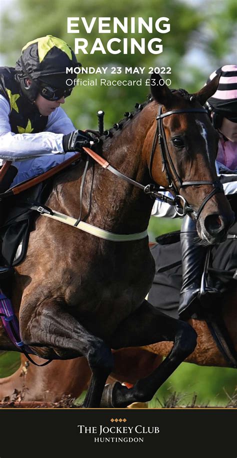 Huntingdon Racecard - Monday 23rd May by Weatherbys - Issuu