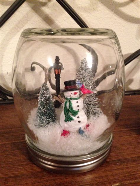 Handmade Waterless Snowglobe Made With Dollar Store Finds Dollar