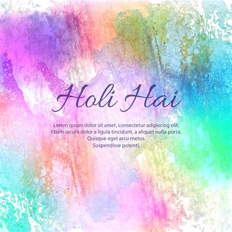 Illustration Of Abstract Colorful Happy Holi Background 245213 Vector
