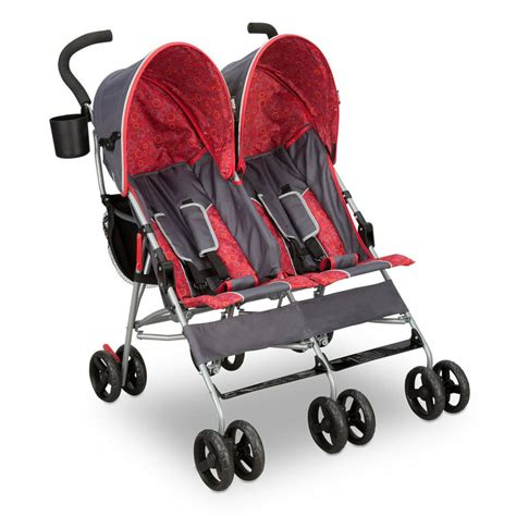 Delta Children Lx Side By Side Double Stroller Gray
