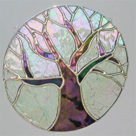 Tree Stained Glass From Etsy Tiffany Glass Art Stained Glass Diy