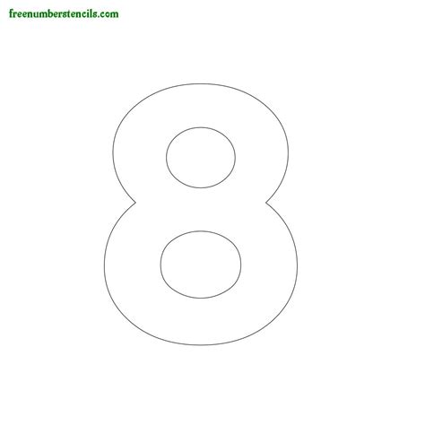 4 Inch Number Stencils Printable