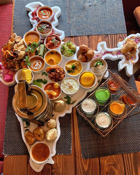 Serve this veggie indian at a indian feast. United India Thali - Covers a dish from pretty much every ...