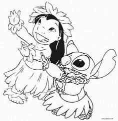 Printable coloring pages of lilo and stitch winking, playing in the sand, running with a surfboard, etc. online disney coloring pages for kids - lilo and stitch ...