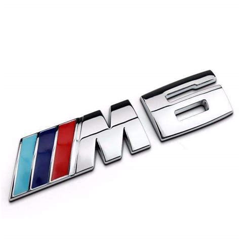 Metal Chrome M6 Emblem Sticker For Bmw 6 Series M Power — Natalex Auto