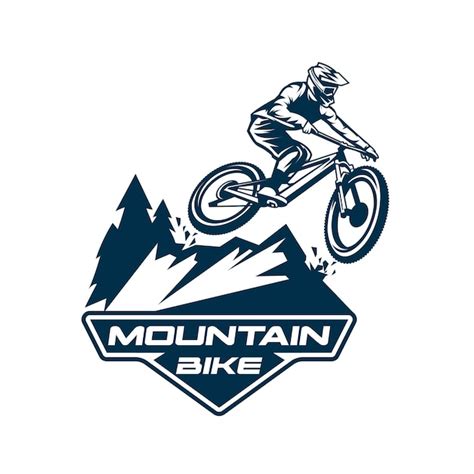 Premium Vector Mountain Bike Logo