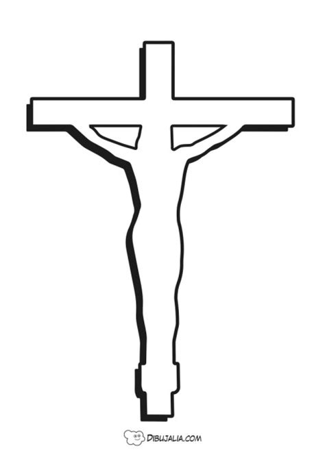 Silueta Jesus Crucificado Dibujo 1832 Dibujalia Dibujos Para