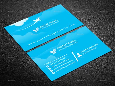 Travel Agency Creative Business Card Home Interior Design