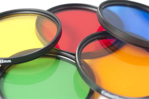 Free Stock Photo 12187 Set Of Colorful Optical Photographic Filters