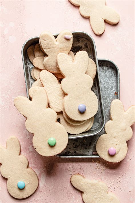 Easter Bunny Cookies Are Simple And Easy Shortbread Cookies Recipe