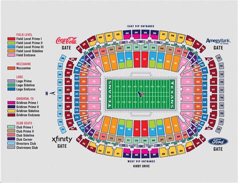 Nrg Stadium Seating Chart For Houston Texans Your Ultimate Guide