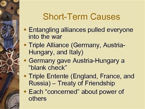 Causes Of Wwi Long Term Causes W