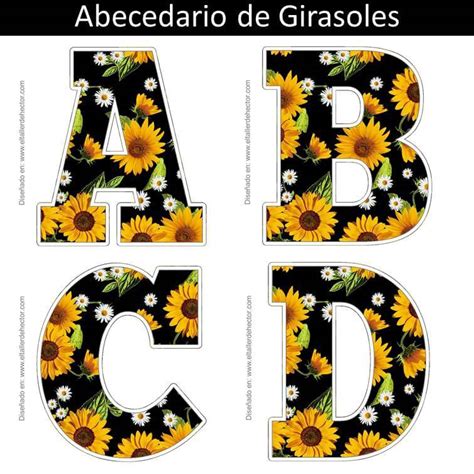 Total 44 Imagen Abecedario De Girasoles Viaterramx