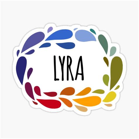 Lyra Name Cute Colorful T Named Lyra Sticker By Kindxinn Redbubble