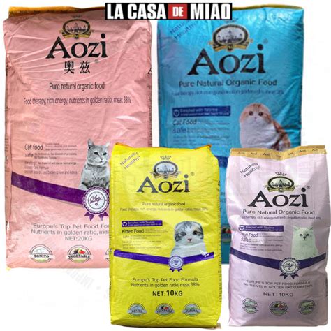 Aozi Organic Cat Dry Food Kitten Adult Repacked 1kg 500grams