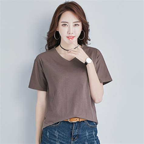 Aossviao Korean White T Shirt Female Plus Size Summer Vintage T Shirt