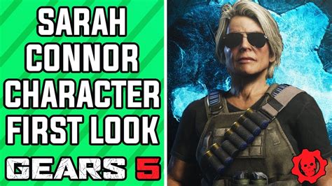 Gears 5 First Look At Sarah Connor From Terminator Dark Fate In Gears