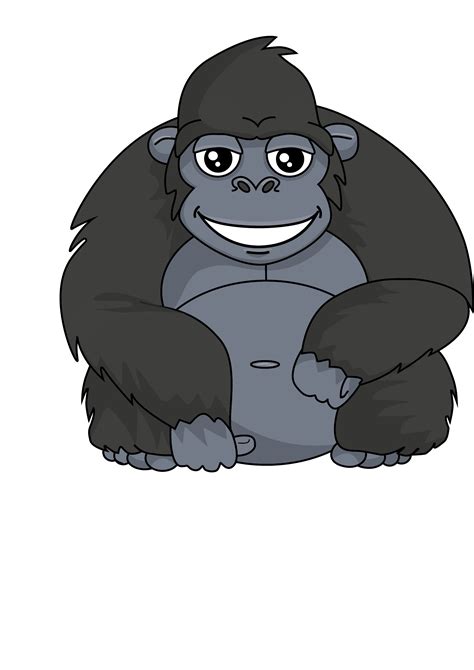 Gorilla clipart mountain gorilla, Gorilla mountain gorilla 