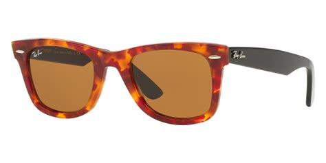Ray Ban™ Wayfarer Rb2140 1161 50 Spotted Red Havana Sunglasses
