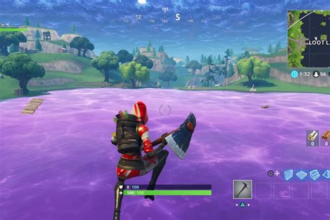 Fortnites Mysterious Purple Cube Has Created A Strange Bouncy Lake