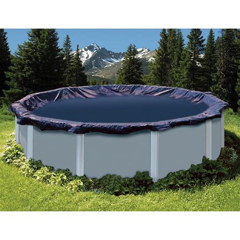 Swimline 19 Ft X 19 Ft Round Blue Above Ground Deluxe Winter Pool