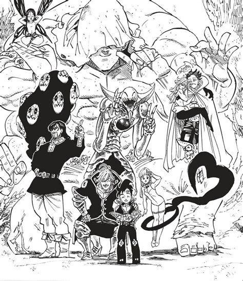 The seven deadly sins (manga). The 10 Commandments | Nanatsu no taizai mangá, Nanatsu, Sete pecados capitais