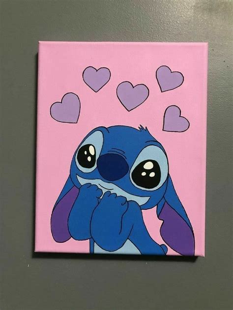 Lilo And Stitch Cute Canvas Paintings Disney Canvas Art Mini Canvas Art